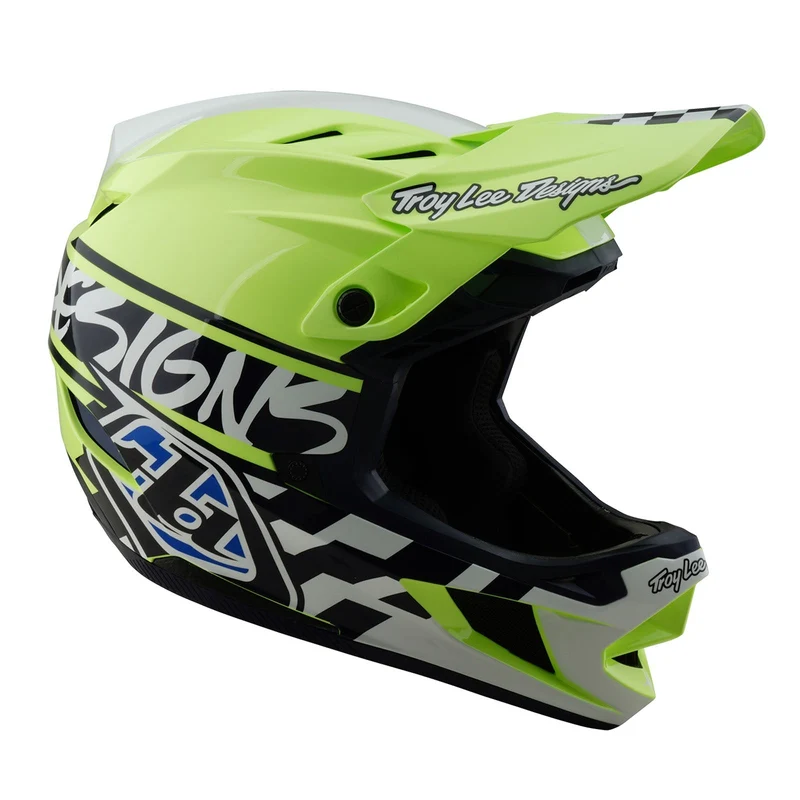 D4 Polyacrylite Helmet W/MIPS Fifty-50 Navy / Glo Yellow