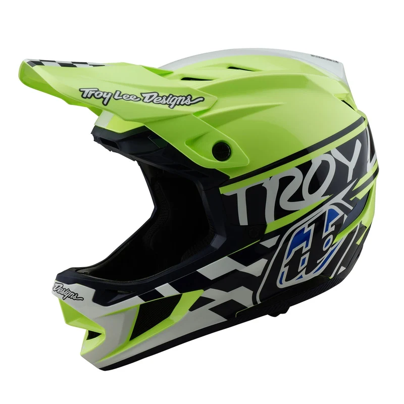 D4 Polyacrylite Helmet W/MIPS Fifty-50 Navy / Glo Yellow