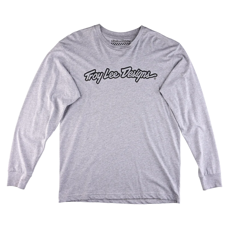 Long Sleeve Tee Signature Heather Grey
