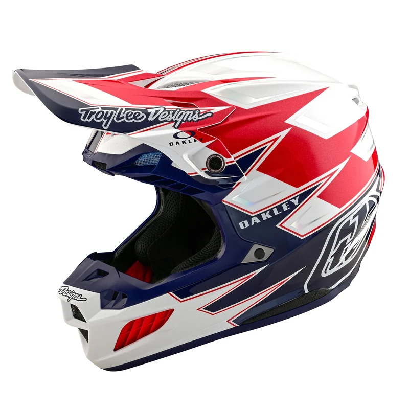 SE5 Composite Helmet W/MIPS Troy Lee Designs X Oakley Vision White / Blue