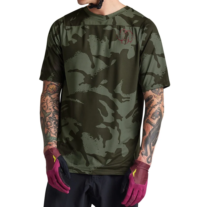 Skyline SS Jersey Shadow Camo Olive