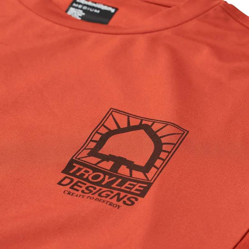 Ruckus Long Sleeve Ride Tee Create to Destroy Brick