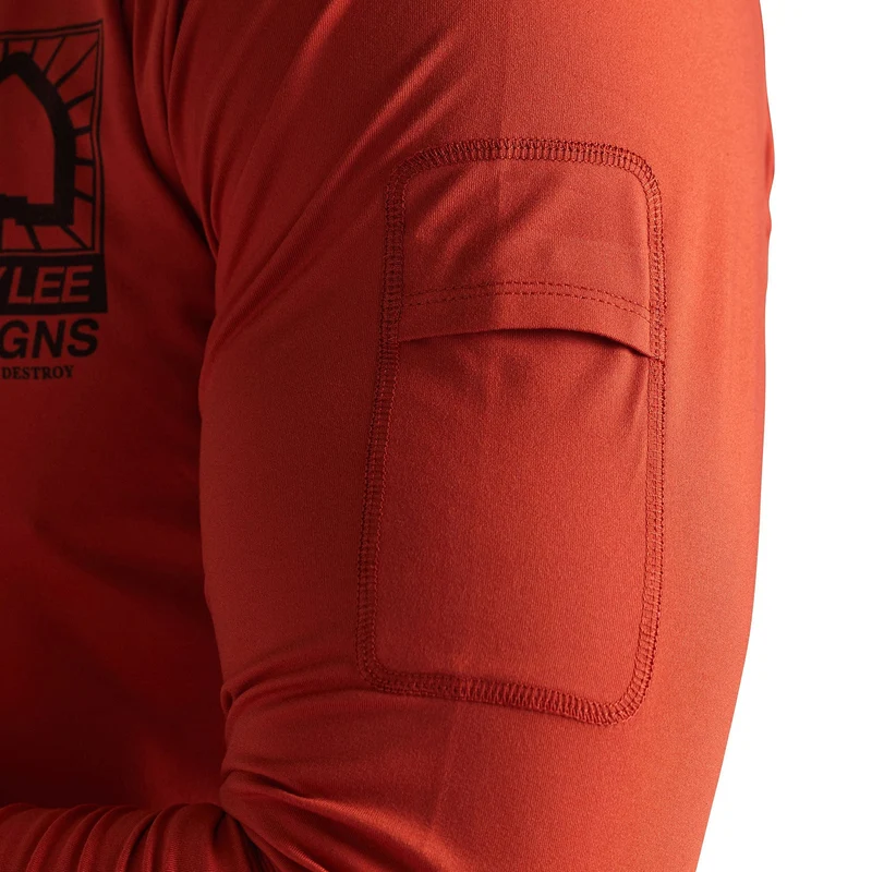 Ruckus Long Sleeve Ride Tee Create to Destroy Brick
