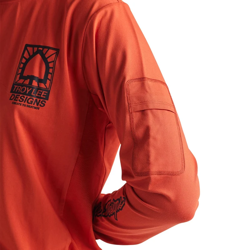 Ruckus Long Sleeve Ride Tee Create to Destroy Brick
