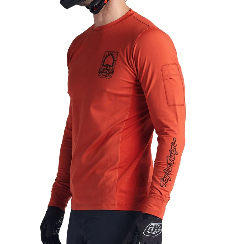 Ruckus Long Sleeve Ride Tee Create to Destroy Brick