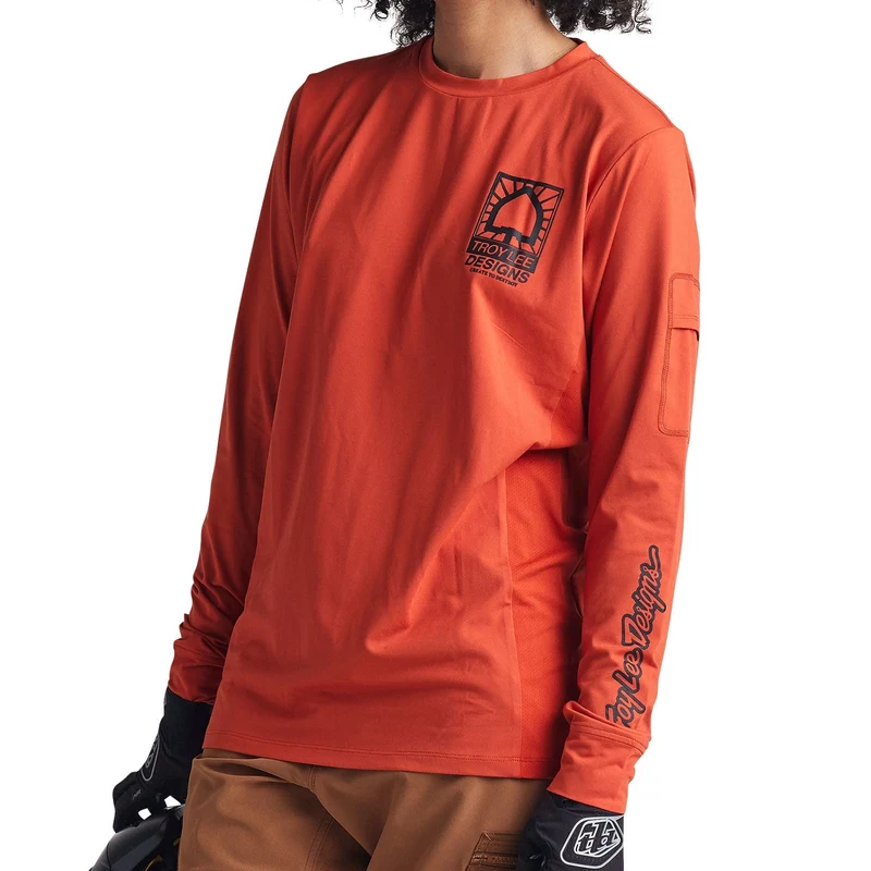 Ruckus Long Sleeve Ride Tee Create to Destroy Brick