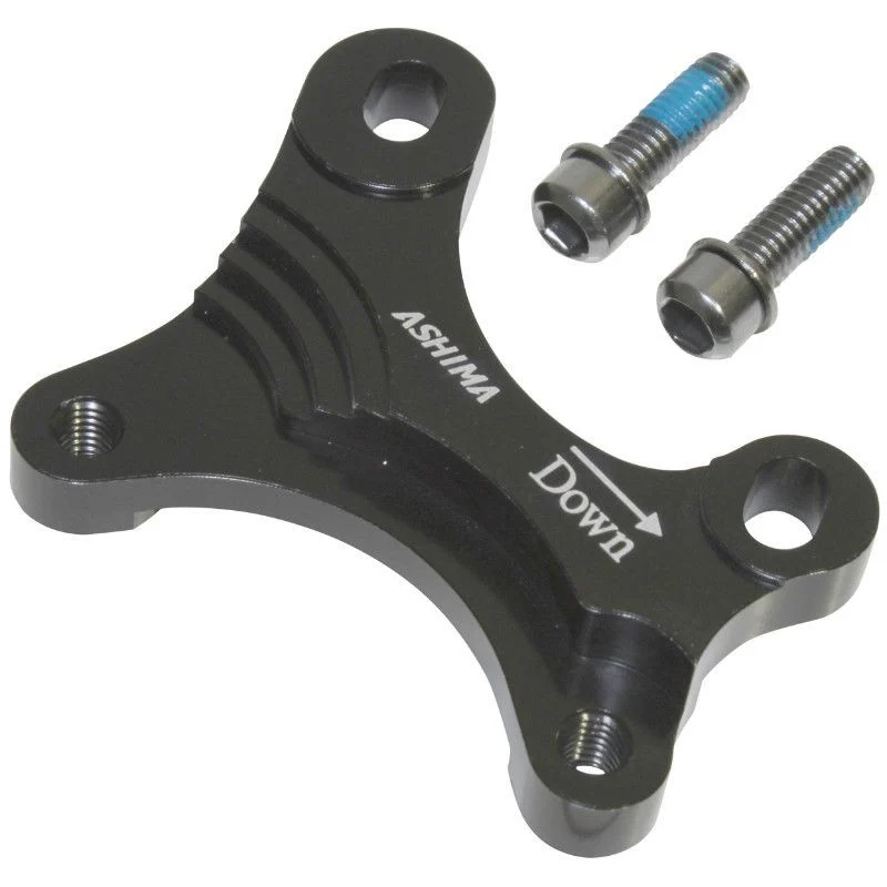 ADAPTATEUR / REHAUSSE FREIN A DISQUE VTT INTERNATIONAL AVANT / ARRIERE BRAKCO ETRIER 160mm SUR FOURCHE DISQUE 203mm ET CADRE DISQUE 180mm