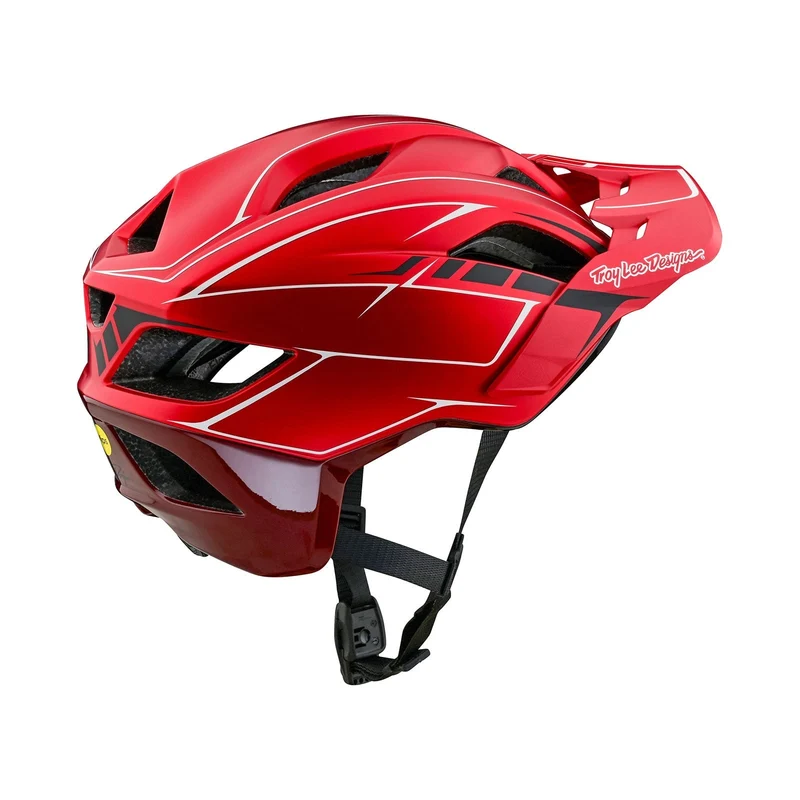 Flowline SE Helmet W/MIPS Pinstripe Red