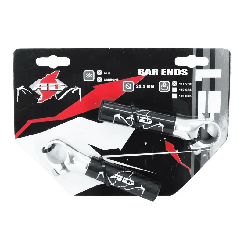 EMBOUT DE CINTRE VTT ALU - CARBONE (PAIRE)