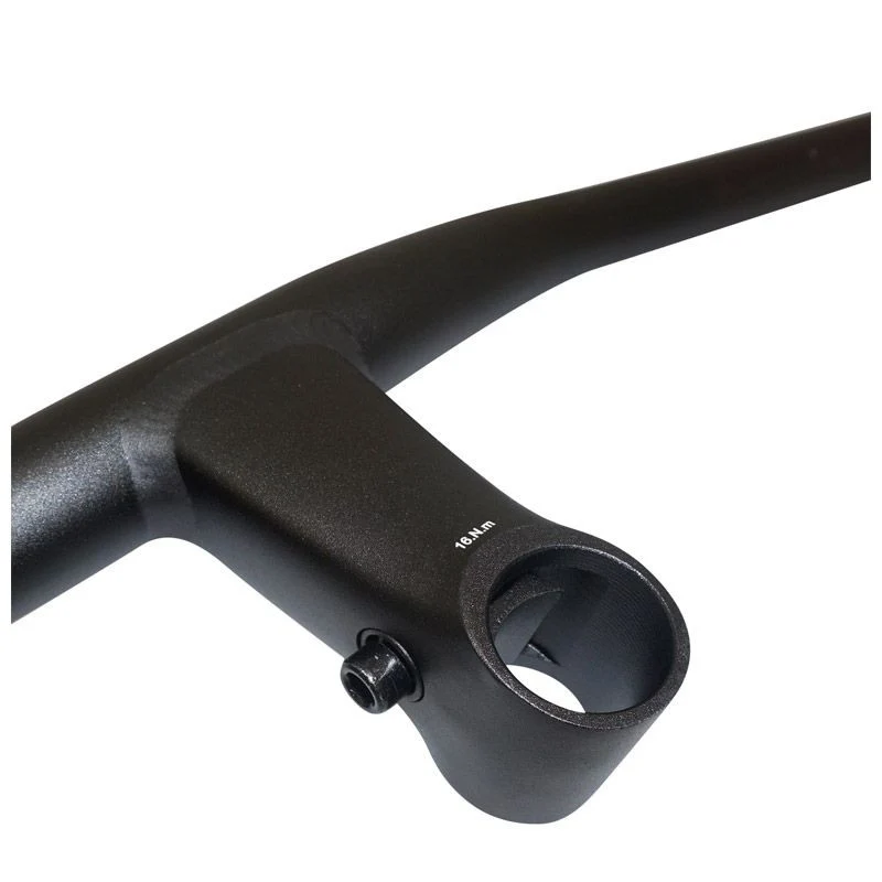 CINTRE VTT DROIT STEALTH ALU NOIR L680mm AVEC POTENCE INTEGREE L 90mm POUR PIVOT FOURCHE 1"1/8