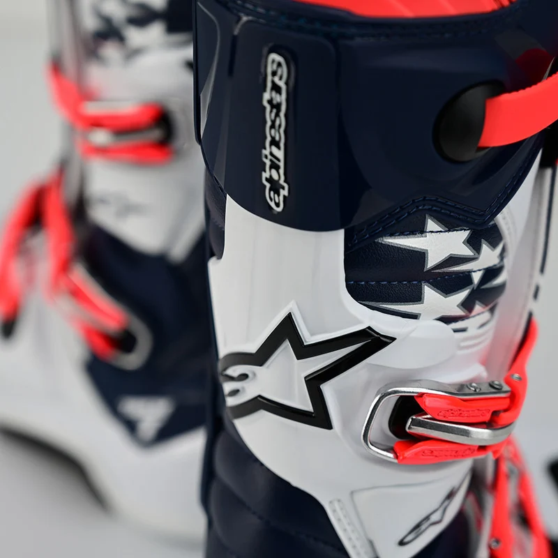 Alpinestars Tech 7 MX Boot Solid White / Navy