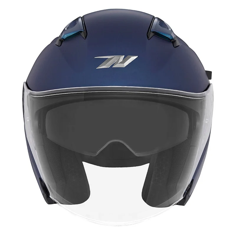 Casque Moto Jet N130 Bleu Mat | NOX