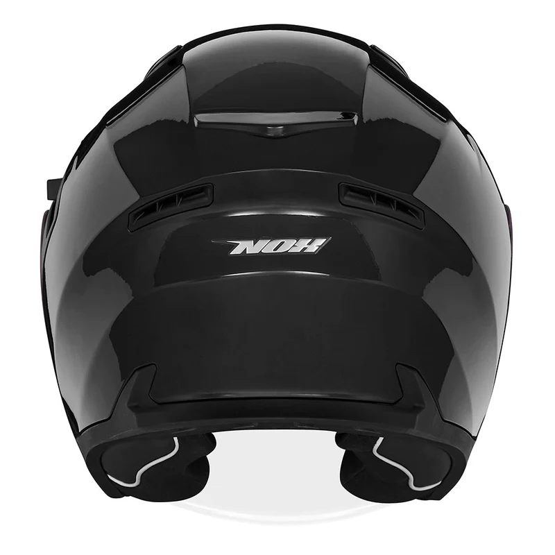 Casque Moto Jet N130 Noir Brillant | NOX