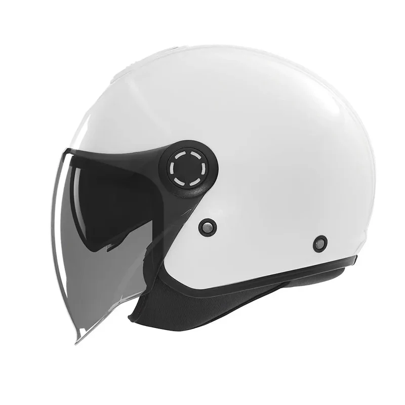 Casque Moto Jet N182 Blanc Perle | NOX