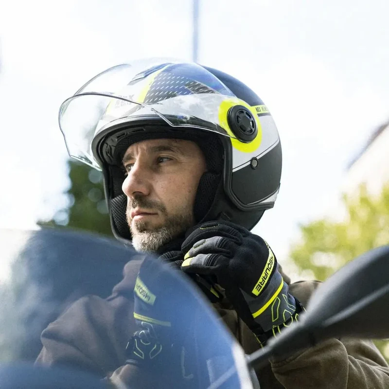Casque Moto Jet N182 Blanc Perle | NOX