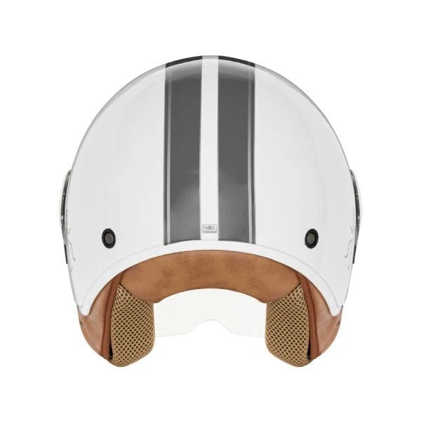 Casque Moto Jet N210 EVO Blanc Titanium | NOX