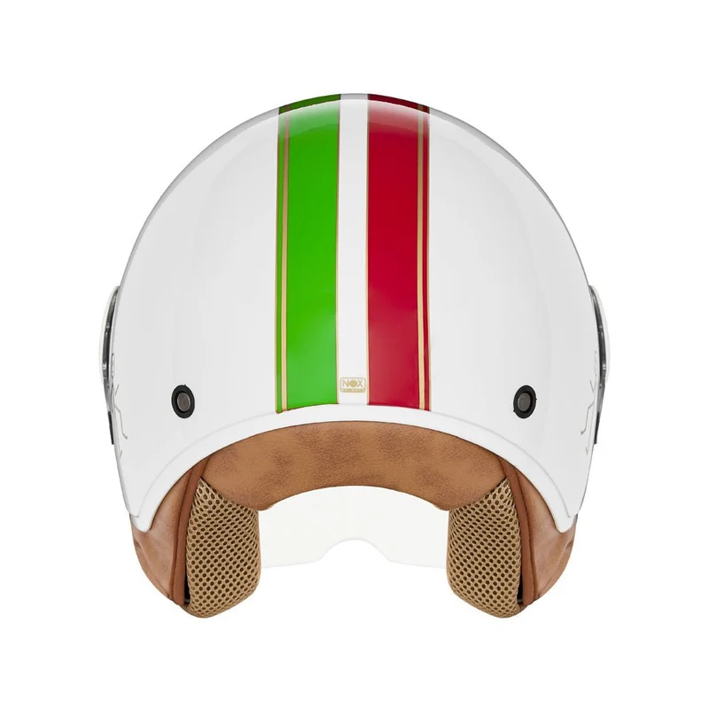 Casque Moto Jet N210 EVO Blanc Italie | NOX