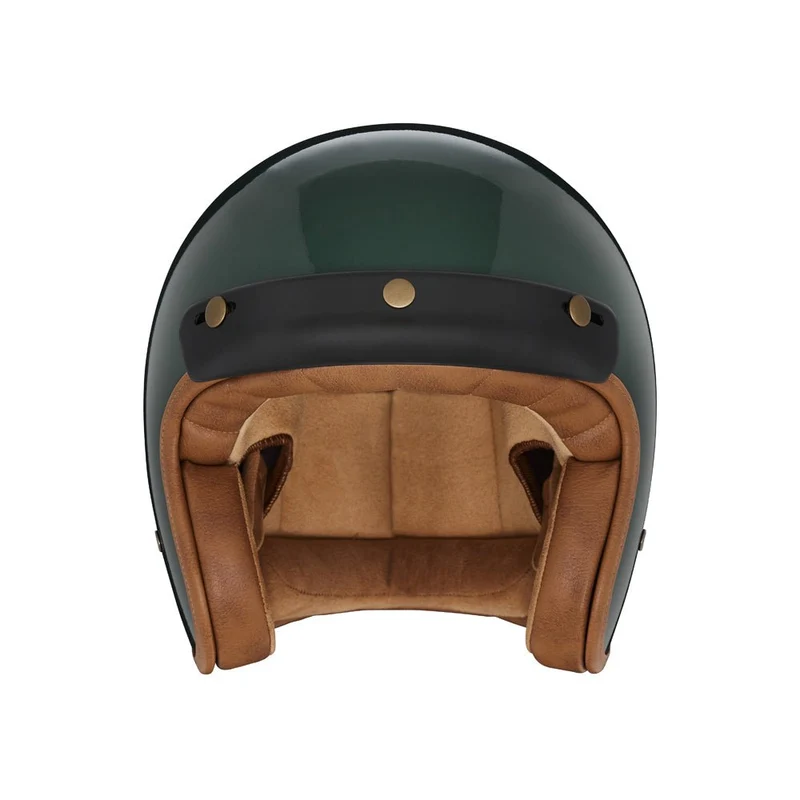 Casque Moto Jet N243 Vert Anglais | NOX