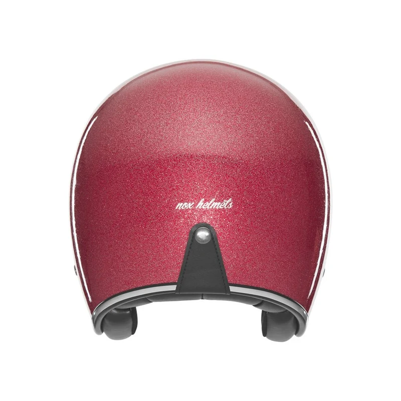 Casque Moto Jet N243 Paillete Rose | NOX