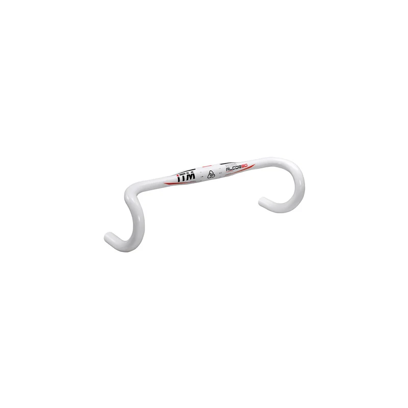CINTRE ROUTE ITM ALCOR WING ALU PROFIL AILE BLANC 31,8 L 46 EXTERIEUR 295g DECO ROUGE/NOIR