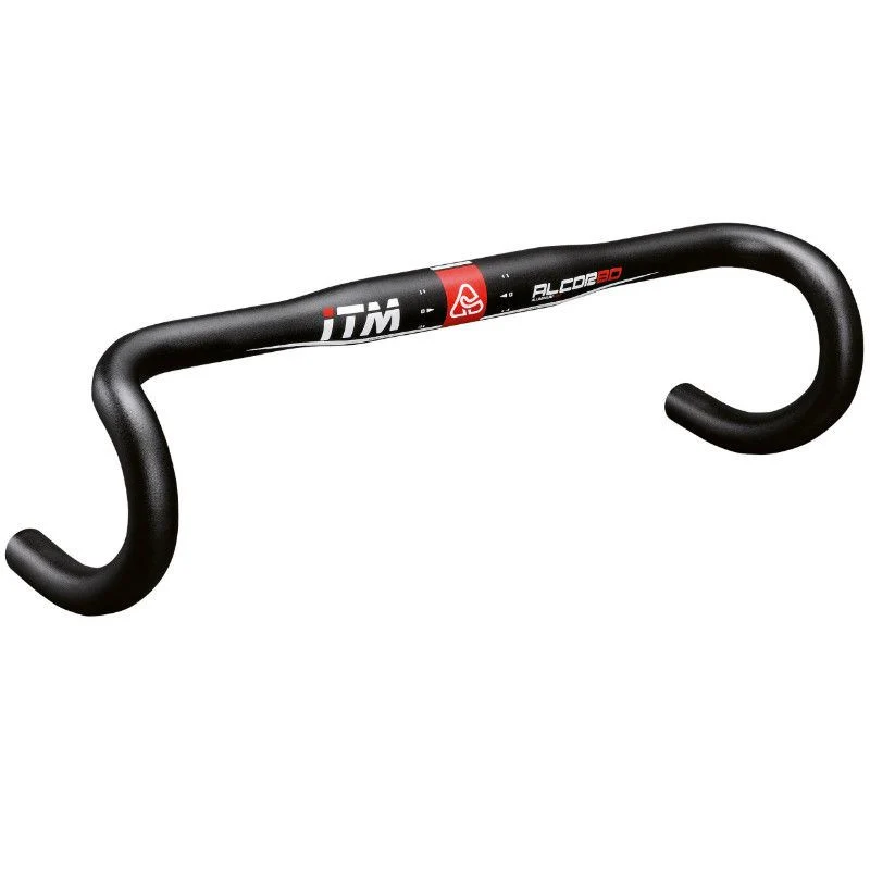 CINTRE ROUTE ITM ALCOR ALU NOIR 31,8 L 40 EXTERIEUR 295g DECO ROUGE/BLANC