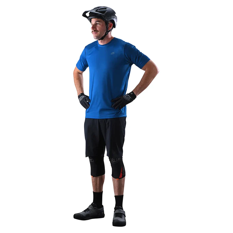 Flowline Short Sleeve Jersey Solid Slate Blue
