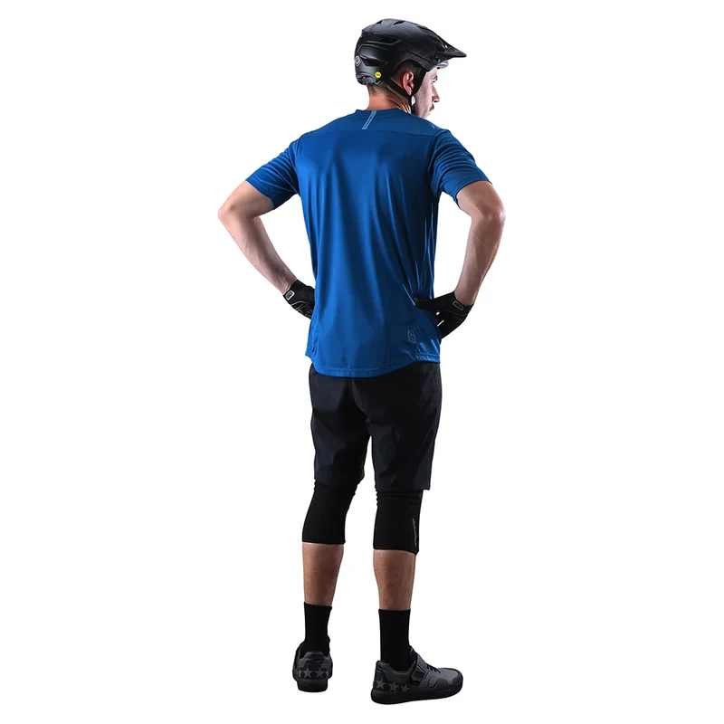 Flowline Short Sleeve Jersey Solid Slate Blue