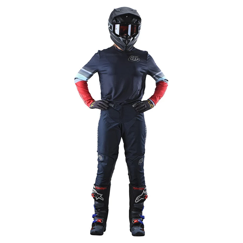Womens Gp Long Sleeve Jersey Warped Charcoal