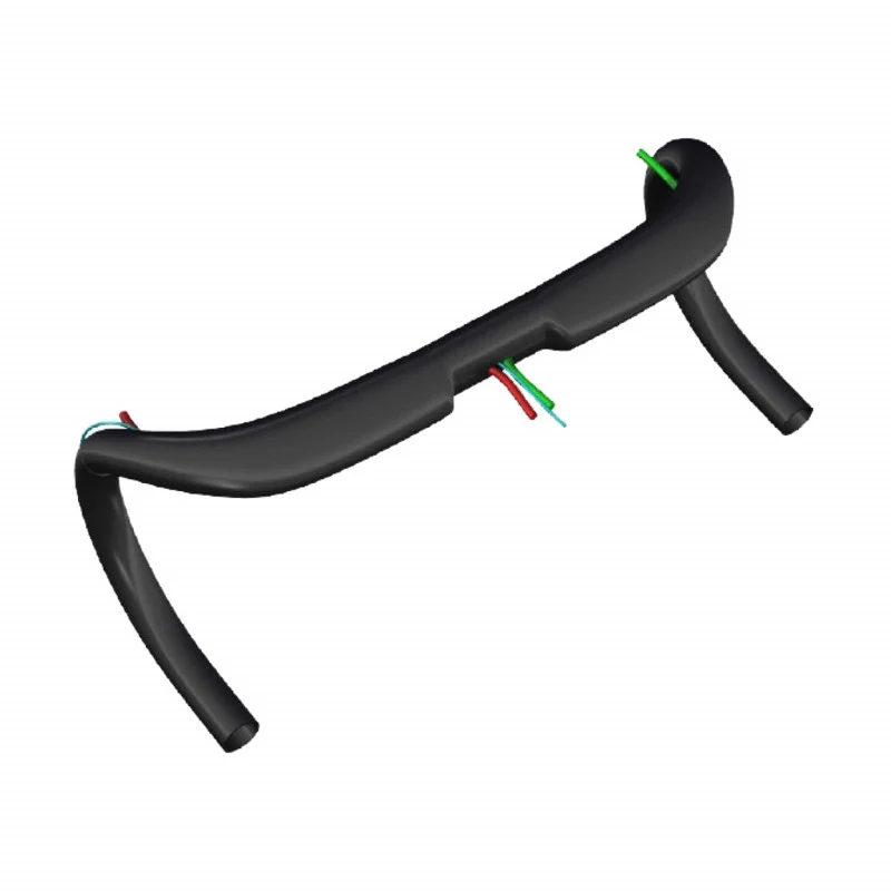CINTRE ROUTE DEDA SUPERZERO DCR ALU NOIR 31,8 L 46 EXTERIEUR (PASSAGE CABLE INTERIEUR)