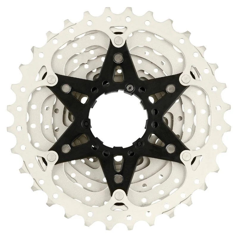 CASSETTE 10V. SUNRACE RS1 11-28 ROUTE POUR SHIMANO (NIVEAU 105) METALLIC ARGENT (LIVRE EN BOITE) (11-12-13-14-15-17-19-21-24-28)