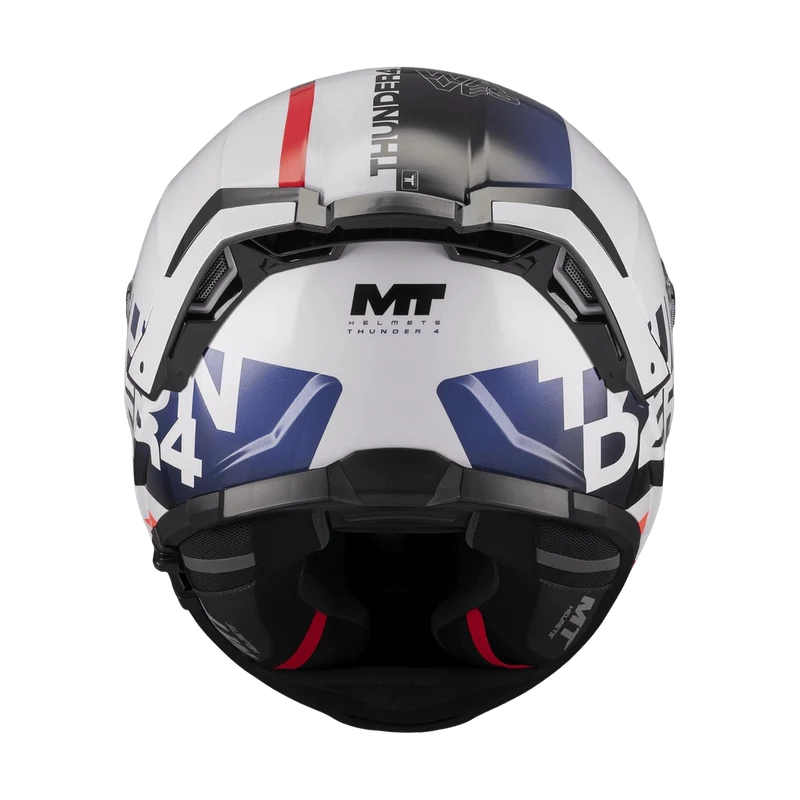 Casque Intégral MT Thunder 4 SV Waves Blanc/Marine Gloss — ECE 22.06