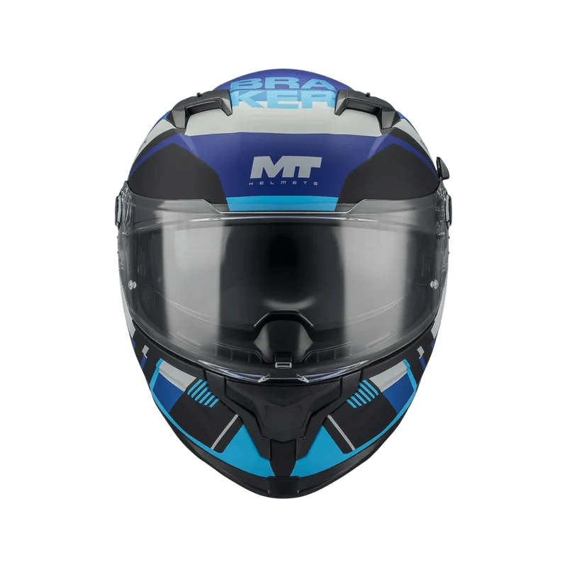 Casque Intégral MT Braker SV Inception Mat Noir/Bleu— ECE 22.06