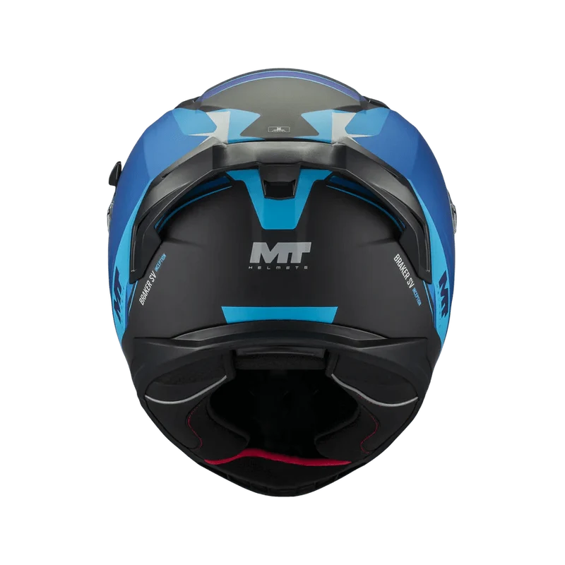 Casque Intégral MT Braker SV Inception Mat Noir/Bleu— ECE 22.06