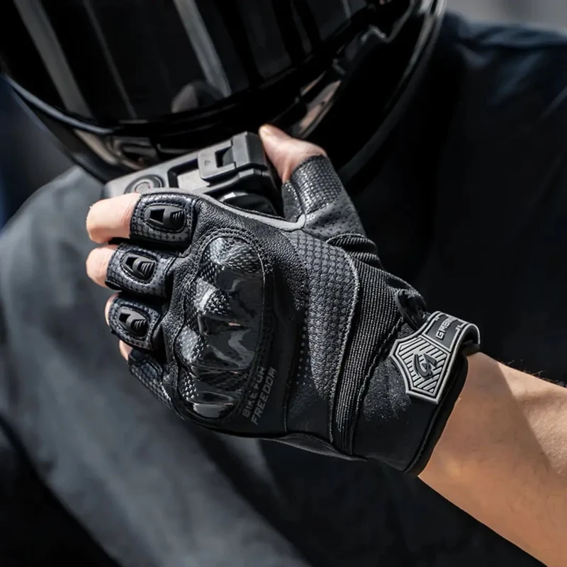 Gants Moto Mitaine Gmbiker | Coque Carbone 3D & Grip Pro