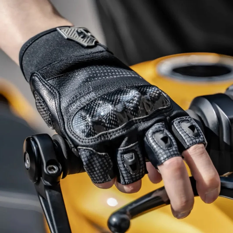 Gants Moto Mitaine Gmbiker | Coque Carbone 3D & Grip Pro