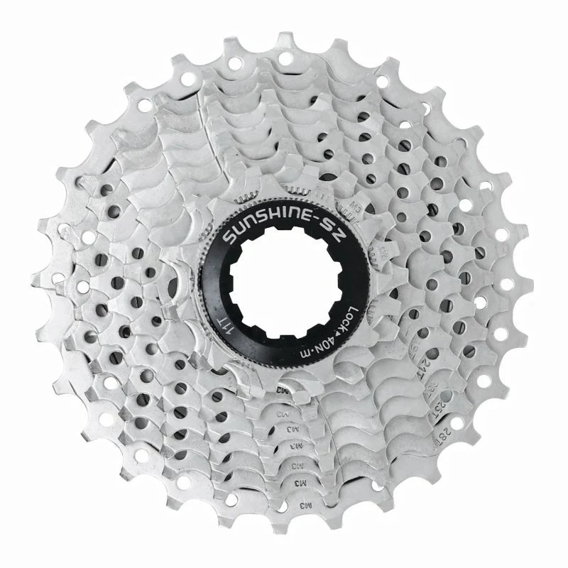 CASSETTE 10V. SHINE 11-28 POUR SHIMANO/SRAM ARGENT VTT ARGENT (VENDU EN BOITE) (11-12-13-14-15-17-19-21-24-28)