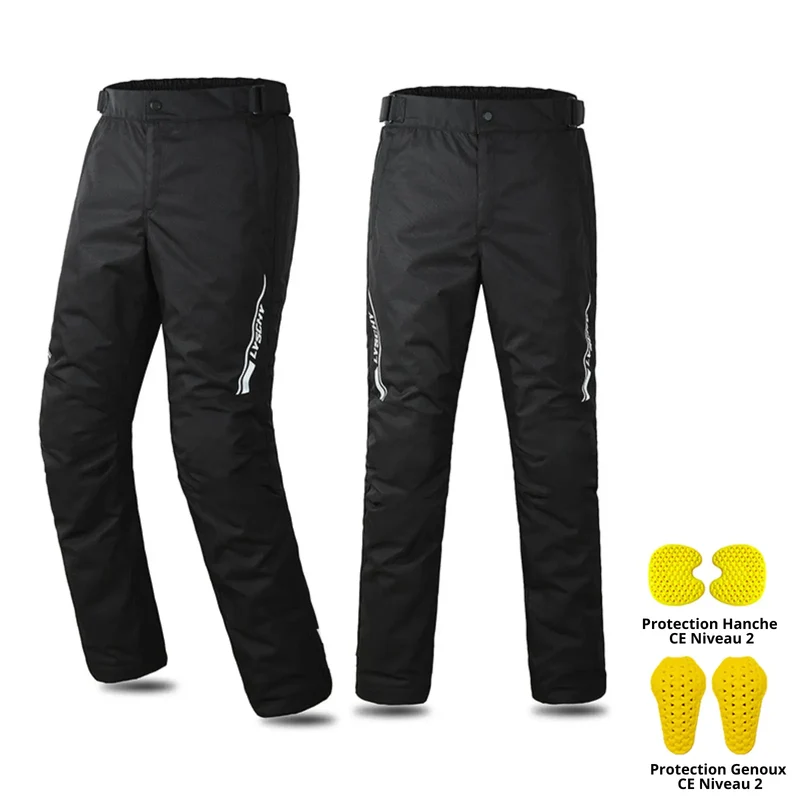 Surpantalon Moto & Scooter "Rapide-Enfilage" STORM™: Chaud, Étanche et Protégé (CE Niv.2)