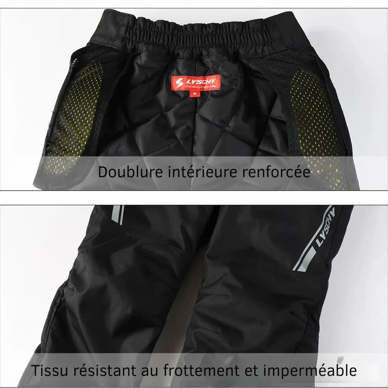 Surpantalon Moto & Scooter "Rapide-Enfilage" STORM™: Chaud, Étanche et Protégé (CE Niv.2)