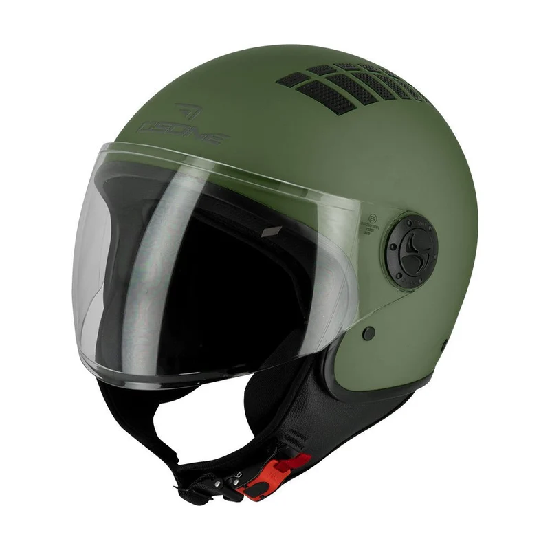 Casque Jet Vert Armée CITIZEN — Homologué ECE R22-06