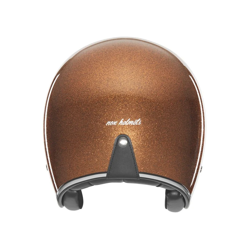 Casque Moto Jet N243 Paillete Cuivre | NOX