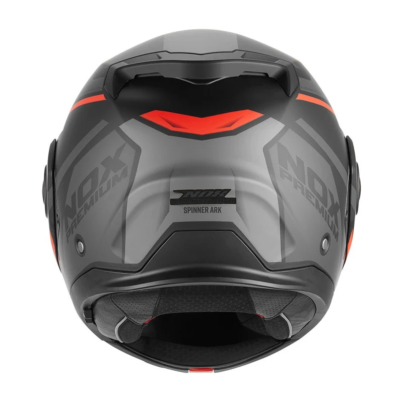 Casque Moto Modulable Réversible Spinner Ark Noir Mat Rouge | NOX