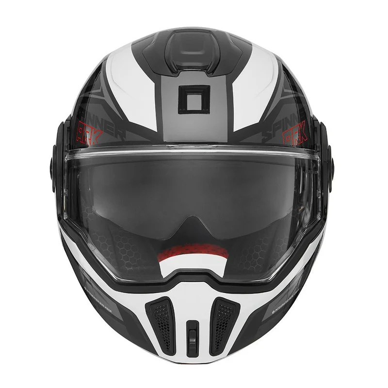 Casque Moto Femme Modulable Réversible | NOX Spinner Ark Blanc Rose