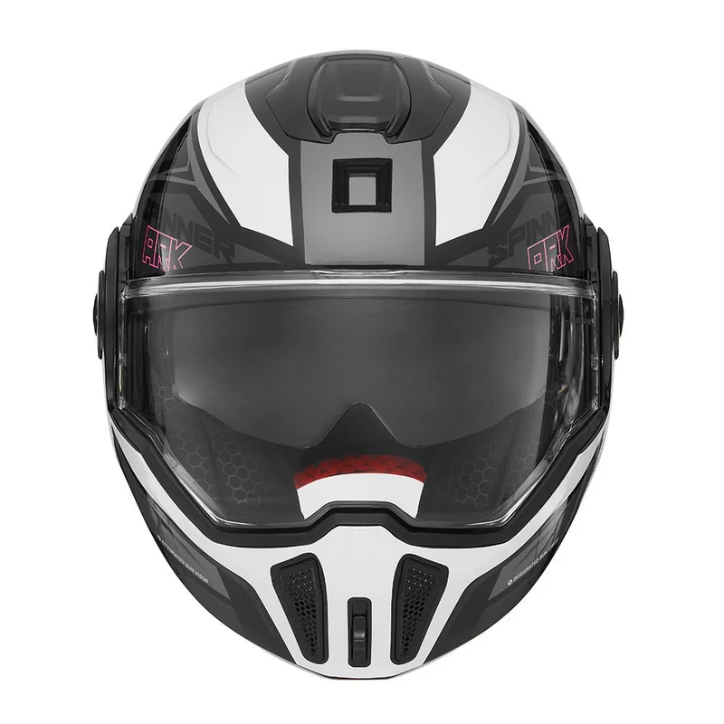 Casque Moto Modulable Réversible Spinner Ark Blanc Rouge | NOX
