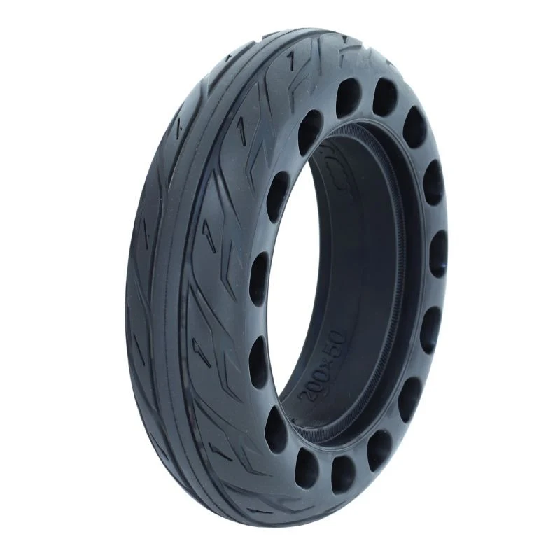 PNEU TROTTINETTE 200 X 50 NID ALVEOLE NOIR TR ANTI-CREVAISON (diametre interieur 110mm) - PNEU PLEIN
