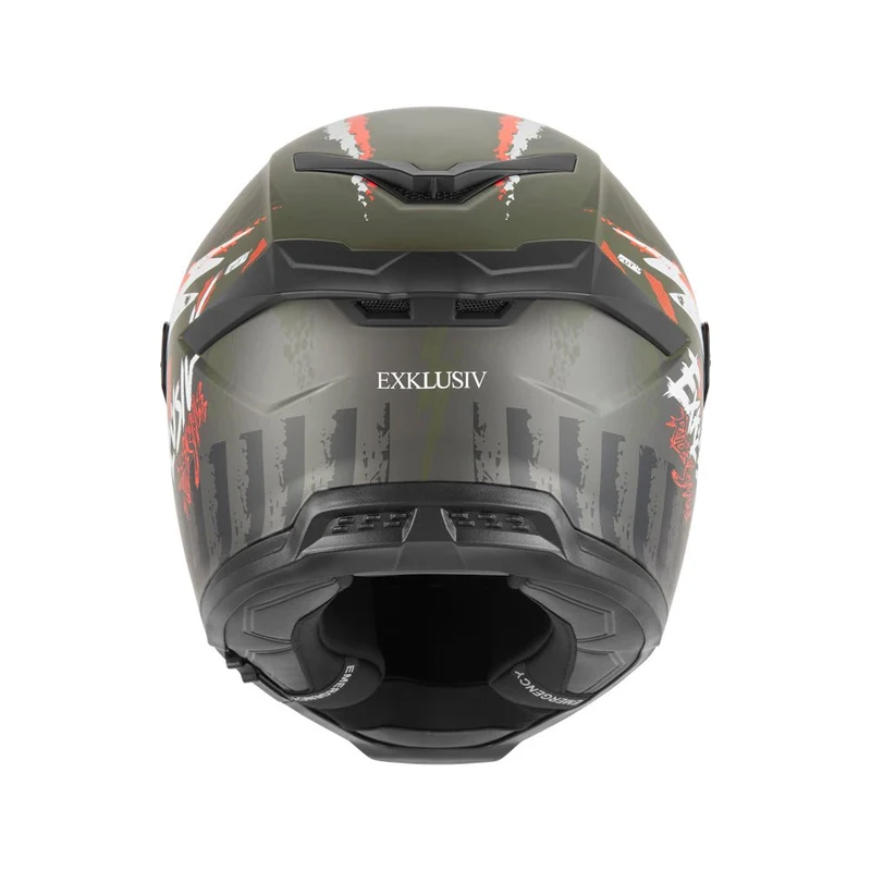 Casque Intégral Goliath Cut'D Kaki Mat/Orange — EXKLUSIV