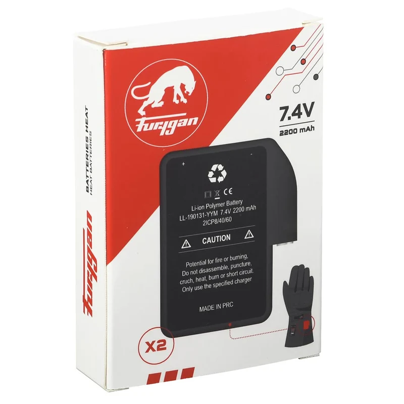 Gants Moto Homme Furygan BATTERIES HEAT Noir | Hiver