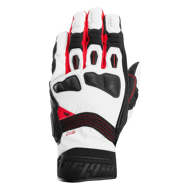 Gants Moto Cuir Homme Furygan BALMAZ ALL SEASONS Noir-Pearl-Rouge