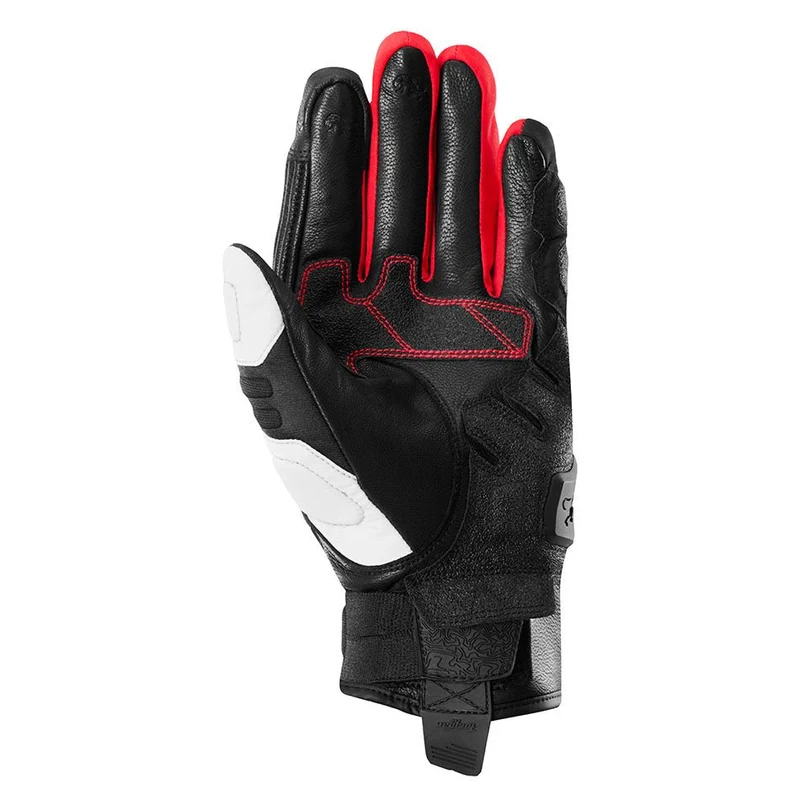 Gants Moto Cuir Homme Furygan BALMAZ ALL SEASONS Noir-Pearl-Rouge