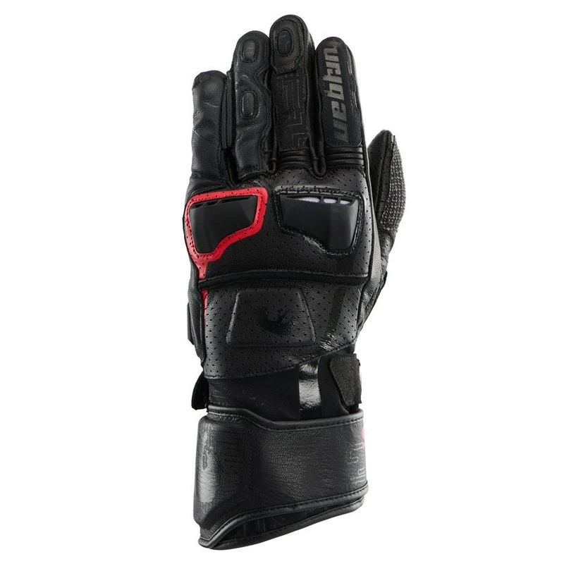 Gants Moto Cuir Homme Furygan STYG15 VENTED Noir-Rouge | Racing