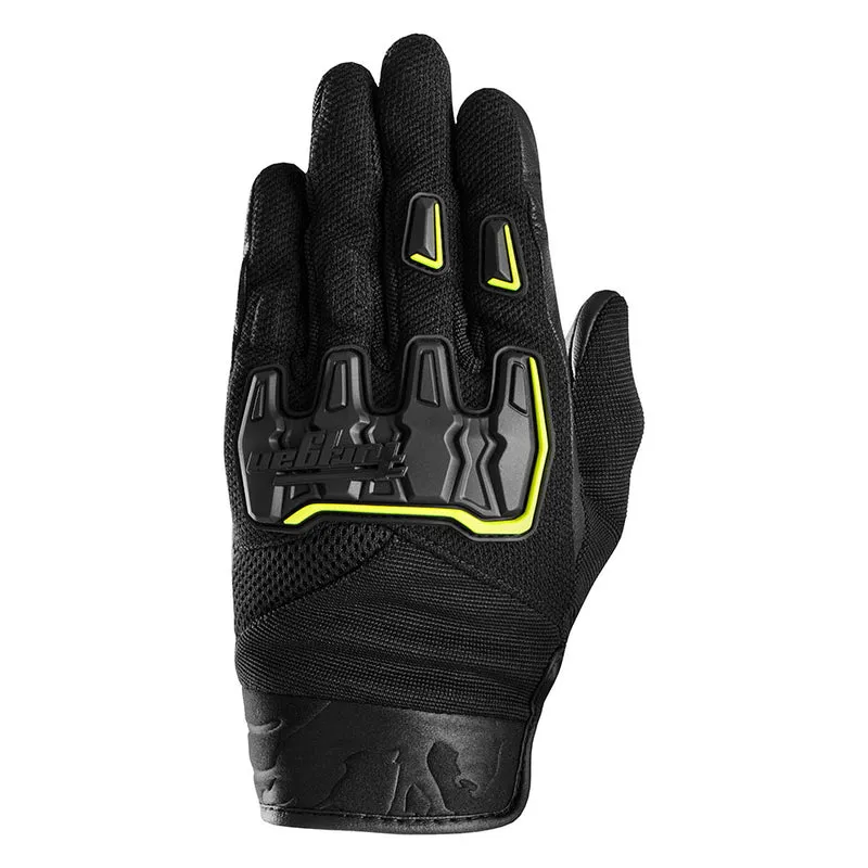 Gants Moto Cuir Homme Furygan SHADE Noir-Jaune Noir-Jaune | Été